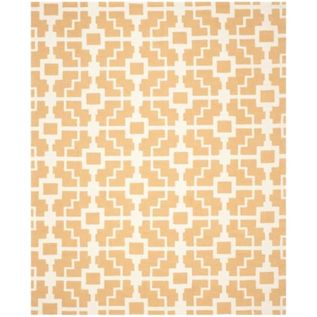 Safavieh Four Seasons Hand Hooked Rectangle Rug- Gold - Ivory- 5 x 8 ft. FRS245D-5